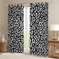 thumbnail image 2 of Homewish Kids Teens Cheetah Print Curtains Pack of 2 (42x84 Each),Black White Curtains Blackout,Animal Leopard Bedroom Curtains,Microfiber Bedroom Decor, 2 of 6
