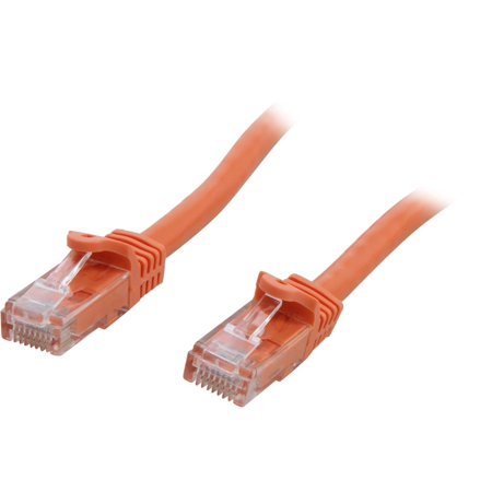 UPC: 0065030838412 | StarTech.com N6PATCH15OR 15 ft. Cat 6 Orange Snagless Cat6 UTP Patch Cable – ETL Verified