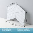 thumbnail image 2 of HOMEART Herringbone Peel and Stick Backsplash for Kitchen, Marble White Chevron Backsplash PVC Bathroom Stick on Wall Tiles (6 Sheets), 2 of 6