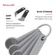 thumbnail image 2 of Juego de cucharas medidoras KitchenAid Universal de 5 piezas, color gris, 2 of 5