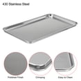 thumbnail image 4 of Unique Bargains 430 Stainless Steel Tray, 26.5x15.5cm Rectangular Flat Type Lab Instrument Tool, 4 of 5