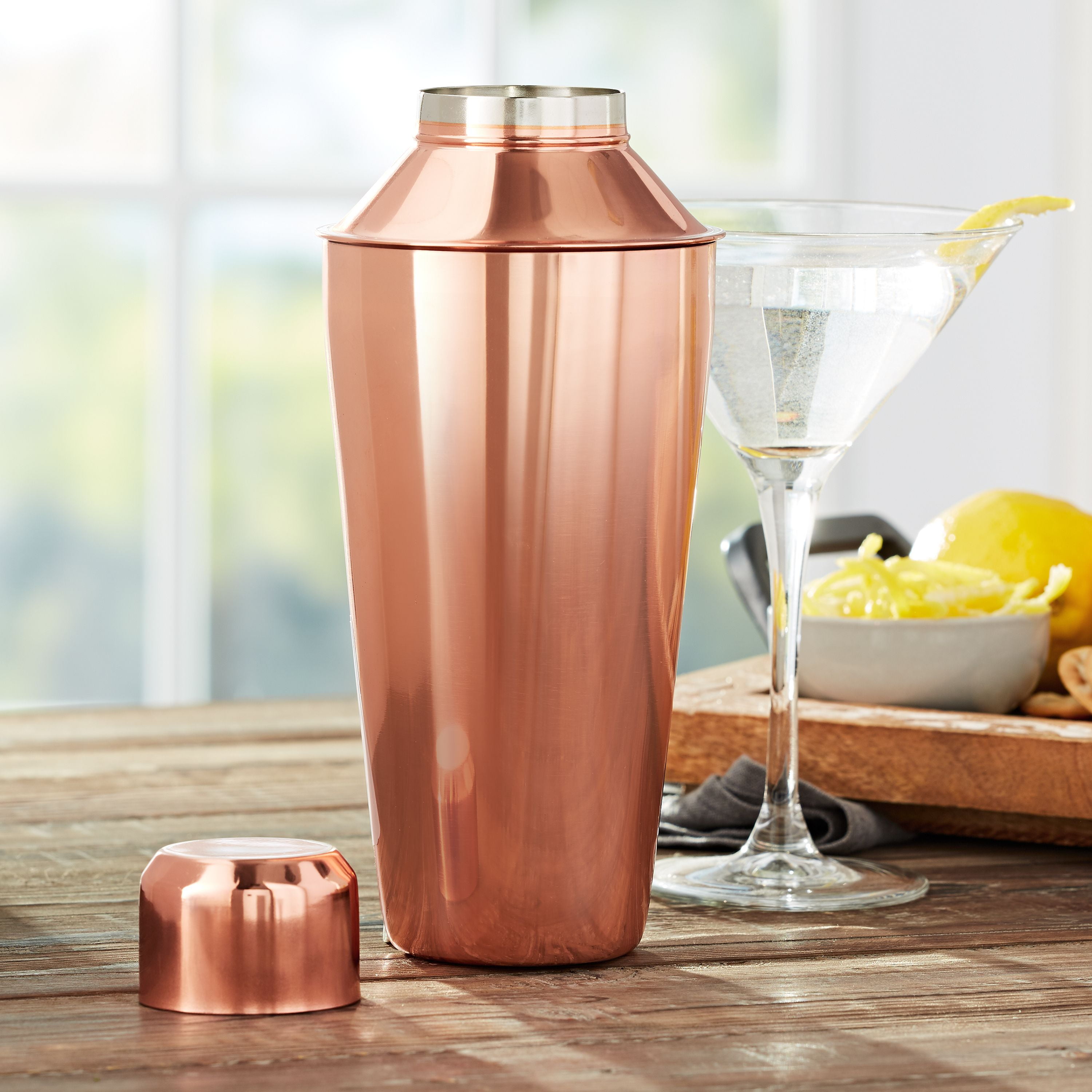 Handcrafted Martini Shaker in Polished Copper made by SoLuna