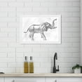 thumbnail image 2 of Wynwood Studio Prints Elephant Silver Animals Zoo and Wild Animals Wall Art Canvas Print Gray Metallic Gray 19x13, 2 of 3