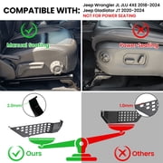 DIAMOOKY Front Door Pocket Storage Box for Jeep Wrangler JL JLU 4XE 2018-2025 & Gladiator JT 2020-2022 2023 2024 2025, 2PCS - Front Door Flag