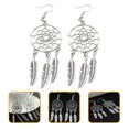 thumbnail image 4 of Boucles d'Oreilles pour Femmes Pendantes 1 Paire Design Attrape-Rêves à la Mode avec Placage sous Vide pour Toute Occasion, 4 of 9