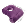 thumbnail image 2 of PENIKOKO Lap Pillow for Reading Plush Violet Nap Support Library Use 1Pcs, 2 of 6