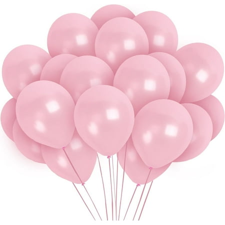 Light Pink Balloons - 12 Inch Latex Balloons - 36 Pack