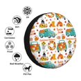 thumbnail image 4 of Susaid Fall Pumpkins And Sunflowers Print Tire Covers,Waterproof Anti-UV Snow Sun Rain Tire Covers for RV,Truck, SUV, Trailer, Camper-15 inch, 4 of 6