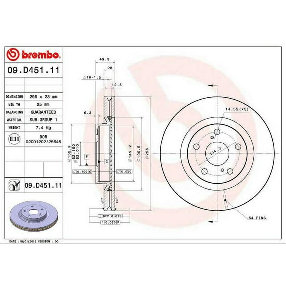 Brembo 11-16 BMW 528i/12-16 528i xDrive Front Premium NAO Ceramic OE Equivalent Pad main image 1