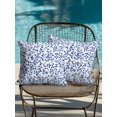 thumbnail image 4 of Outdoor Pillows Waterproof, Blue Botanical Bedding Throw Pillows with Insert for Couch Sofa Bed, Spring Summer Leaf Watercolor 16x16 Inch Pillowcases Decorative Camping Patio Pillow Set of 2, 4 of 8