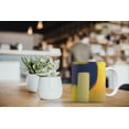 thumbnail image 6 of MUGBREW 11 Oz Ceramic Tea Cup Coffee Mug, Abstract Blue Yellow Dry Brush Painting, 6 of 7
