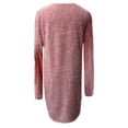 thumbnail image 5 of LYXSSBYX Womens Long Sleeve Dresses Clearance Autumn and Winter Women Causal Solid Long Sleeve Loose O-Neck Hairy Sweater Pullover Dress, 5 of 5