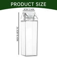 Gelren Hot StyleTransparent Milk Carton Container 17/35oz Reusable