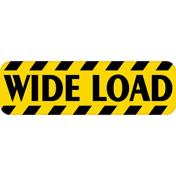 10in x 3in Wide Load Magnet