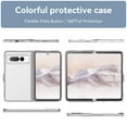 thumbnail image 3 of Allytech for Google Pixel Fold Clear Case, Hybrid Rugged Anti-Yellow Shockproof Hard Shell Back Cover Phone Case for Google Pixel Fold, Clear, 3 of 9