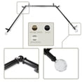 thumbnail image 2 of Adjustable Bay Window Curtain Rod - 150" - Black, 2 of 2