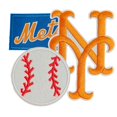thumbnail image 1 of Parches termoadhesivos de béisbol con el logotipo de Jefuzh NY, 3 unidades, 1 of 4