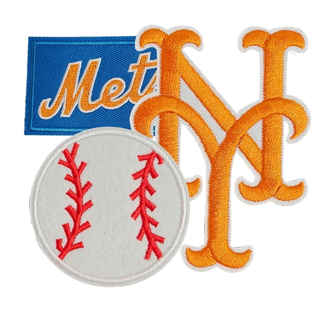 Parches termoadhesivos de béisbol con el logotipo de Jefuzh NY, 3 unidades