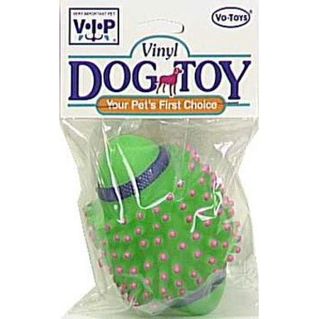 Vo-Toys 499 Toy Dog Vinyl Spike Football, Assorted Color