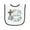 White and Black, variant on Inktastic It's My 1st Easter with Cross and Flowers Baby Terry Cloth Bib