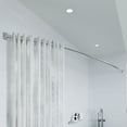 thumbnail image 2 of Croydex Premium Adjustable Curved Shower Curtain Rod, Extends 42-82 in, Stainless Steel, 2 of 5