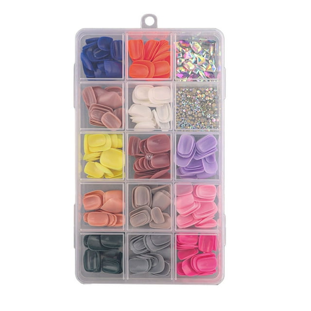 Presione sobre las uñas, uñas postizas de cobertura completa, uñas postizas coloridas para mujeres, salón de uñas, arte DIY con taladro decorativo 1082