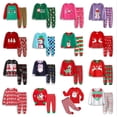 thumbnail image 2 of Conjunto de pijamas para chico, ropa para bebé, ropa de dormir para niña, ropa de dormir para niños, pijamas navideños de Papá Noel, conjunto de ropa de algodón 2-7T, 2 of 4