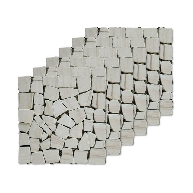 Piso Para Jardín Deck Tipo Piedra Modular 30x30 6pzs