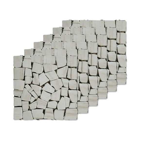 Piso Para Jardín Deck Tipo Piedra Modular 30x30 6pzs