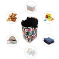 thumbnail image 7 of Yayeee Freestanding Laundry Hamper with Handle Collapsible Large Storage Basket for Clothes, Orange Geometric, 7 of 7
