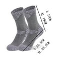 thumbnail image 2 of Xfvqtps 5 Pairs Mens Skiing Socks Mid Tube Towel Bottom Sweat Absorbing Comfortable Thickened Elastic Outdoor Sports Mountaineering Winter Warm Socks Army Green, 2 of 5