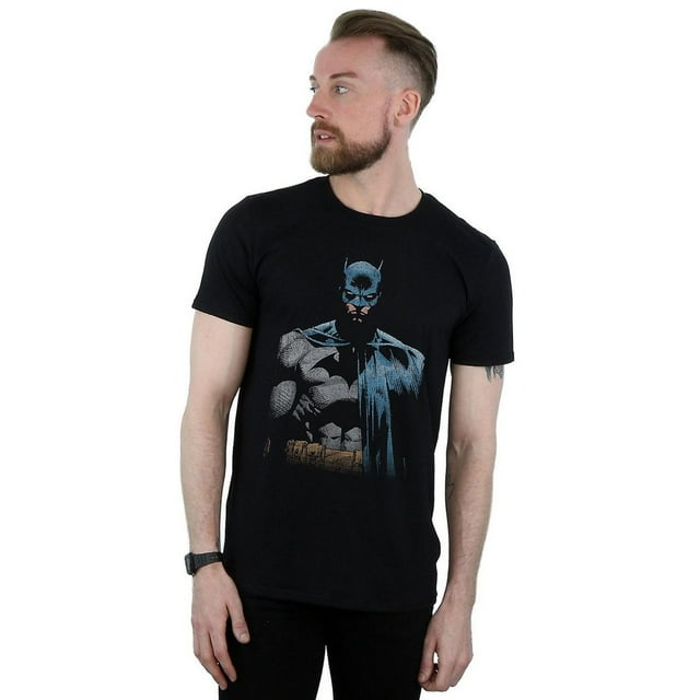 Batman Mens Close Up Cotton T-Shirt