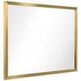 thumbnail image 5 of Empire Art Direct PSM-70107-2436 Contempo Brushed Gold Stainless Steel rectangular Wall Mirror, 5 of 14