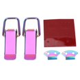 thumbnail image 5 of 2pcs Universal Security Car Truck Hook Lock Clip Quick Release Purple, 5 of 5