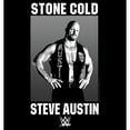 thumbnail image 2 of Men's WWE Stone Cold Steve Austin Black and White Photo  Graphic Tee Black Medium, 2 of 5