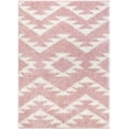Well Woven Tribal Diamond Medallion Blush Pink Soft Shag Area Rug ...