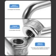 thumbnail image 4 of ifundom 4Pcs Heavy Duty Stainless Steel Triangle Shaped Eye Nut for Industrial Use, 4 of 8