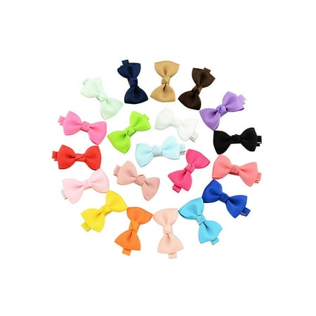 

Coxeer 20Pcs Hair Barrettes Bows Claw Clips Hair Clips for Girls Baby