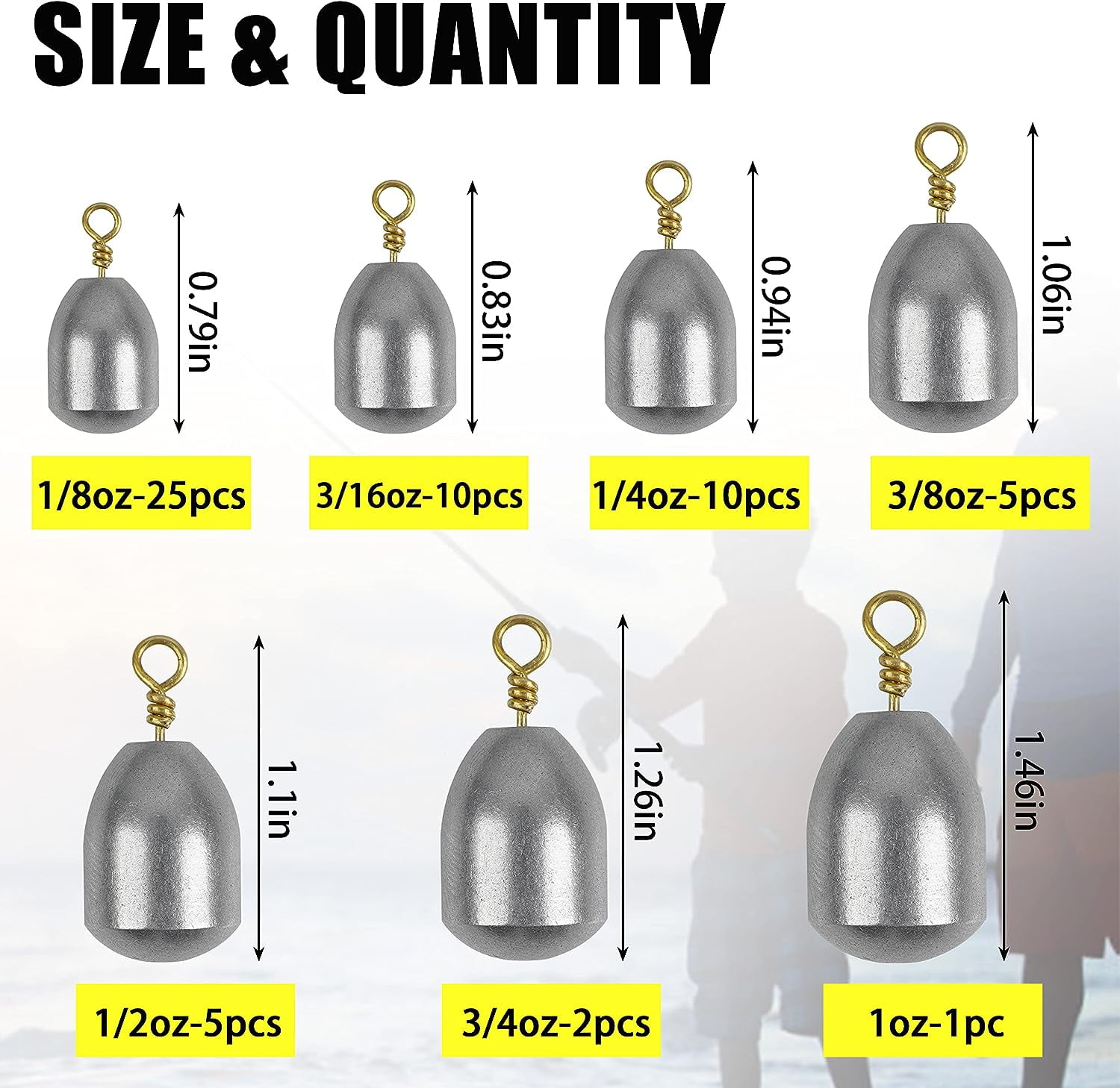 SUPERTHEO Fishing Accessories Kit with Hooks Bass Casting Sinkers