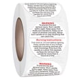 thumbnail image 3 of 500pcs/roll Candle Warning Label Candle Jar Container Stickers Waterproof Label, 3 of 5