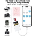 thumbnail image 2 of Duomigo USB-C SD & microSD Card Reader, Dual Slot Memory Card Adapter for MacBook, iPad, iPhone 15/16 & Other USB-C Devices, Plug and Play, 2 of 7