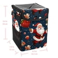 thumbnail image 5 of Santa Claus Foldable Car Trash Can with Lid, Leak-Proof Mini Trash Can, Hanging Storage Bag for Car, 5 of 6