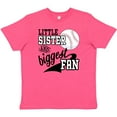 thumbnail image 3 of Inktastic Little Sister and Biggest Baseball Fan Youth T-Shirt, 3 of 5