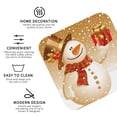 thumbnail image 4 of Balery 6 Pcs Christmas Snowman Giftleather Coasters Set, Drink Table Cup Coasters For Living Room Kitchen Coffee Decor, 4 of 9