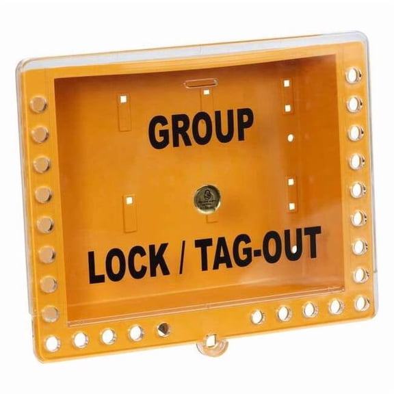 Condor Group Lockout Box,Yellow,11" H 7389