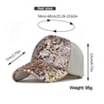 thumbnail image 3 of ASFGIMUJ New Sequined Over Ponytail Hat Sunscreen Baseball Cap For Women, 3 of 6