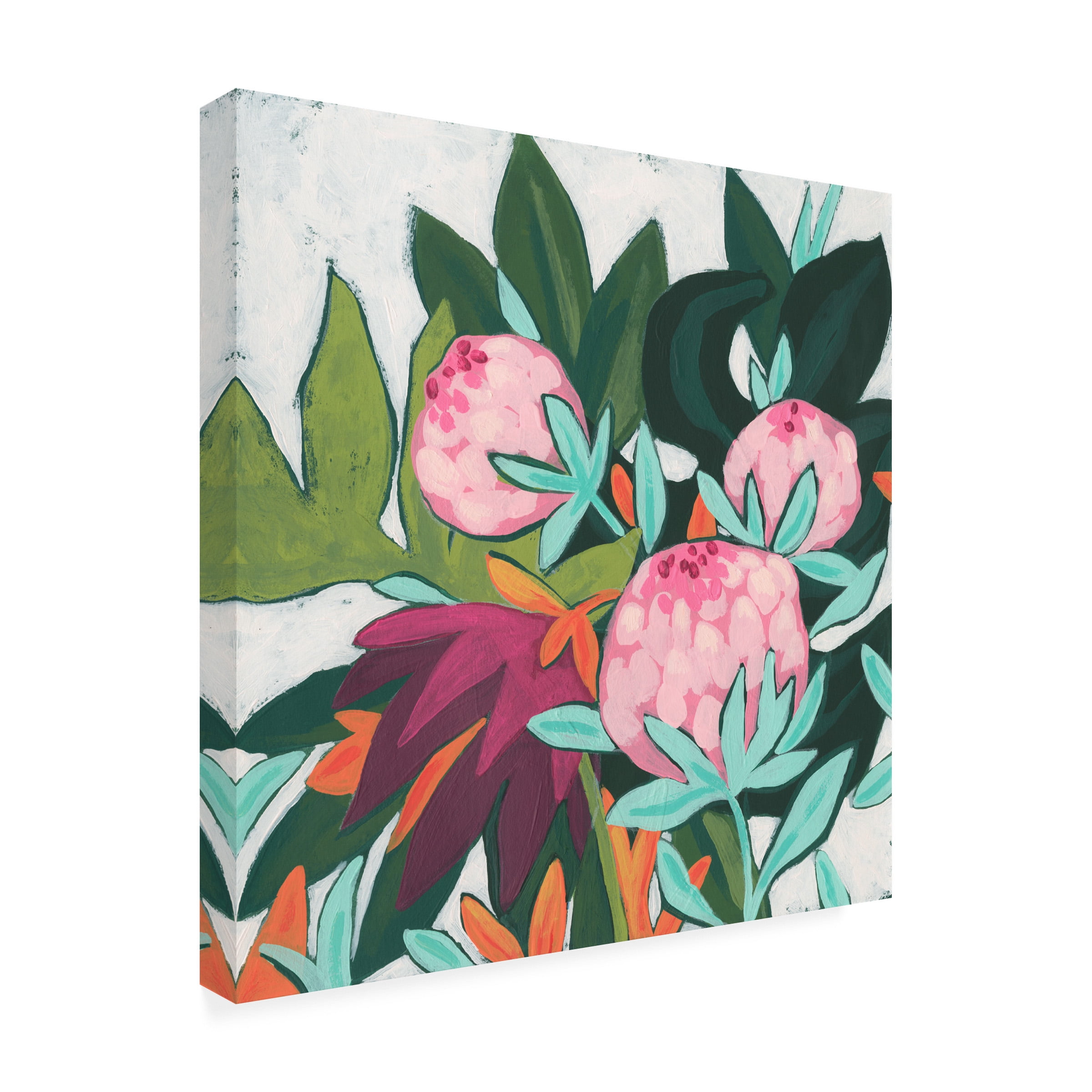 June Erica Vess 'Jungle Jewel II' Canvas Art