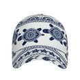 thumbnail image 2 of Naloa Original Classic Low Profile Hat Men Women Baseball Cap Dad Hat Adjustable Unconstructed Sea Underwater Turtles Print Cap, 2 of 9