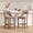 khaki, variant on PORKISS 26" Bar Stools Set of 2, Upholstered Kitchen Island Stools with Hollow Back, Mid-Century Counter Stools with Wood Legs Footrest, Green