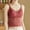 Red, variant on SNKSDGM Female Square Neck Tank Top Women Cropped High Neck Tank Tops for Women Workout Women's Lace Bra V Neck Camisole Lingerie Slim Shoulder Strap Strapless Slim fit Vest Xl